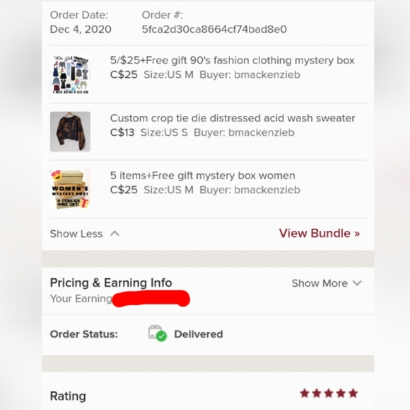 5/$25+Free gift 90's fashion clothing mystery box - Picture 10 of 10